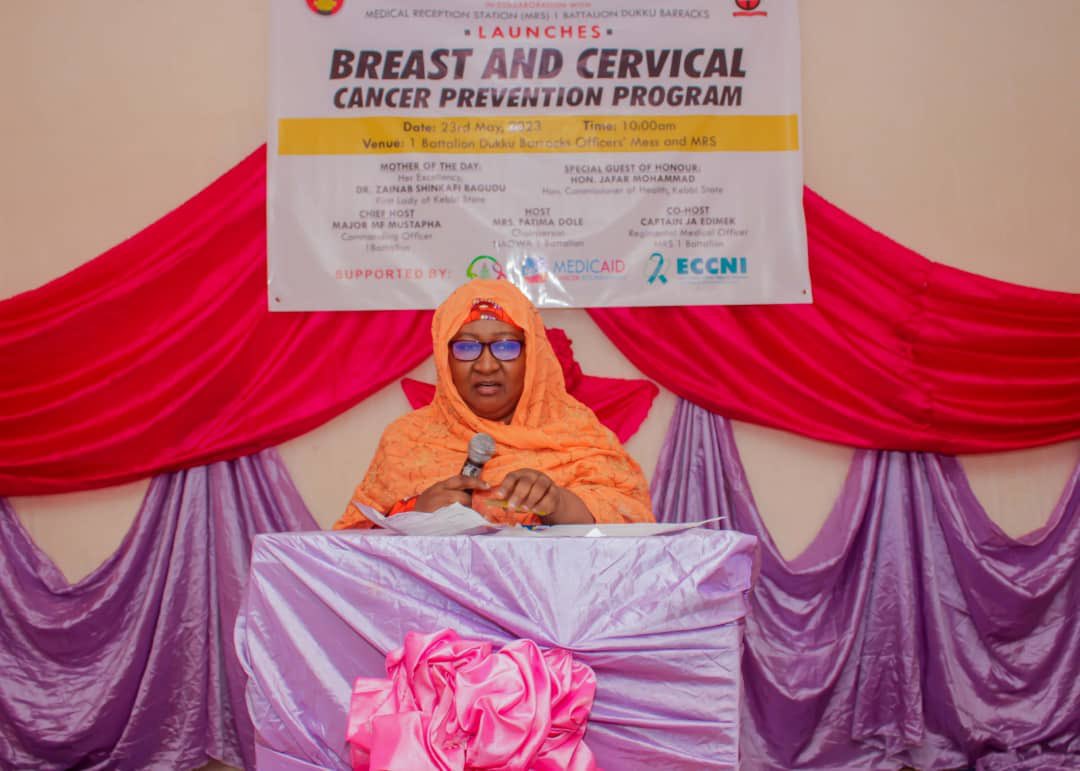MalcolmAlkalee's tweet photo. MEDICAID CANCER FOUNDATION JOINS NAOWA, ECCNI ON BREAST AND CERVICAL CANCER PREVENTION PROGRAM

As part of the effort to improve access to cancer screening and treatment, @MedicaidcfP took part in the launching of Breast and Cervical Cancer Prevention Program at 1 Battalion Dukku Barracks Birnin Kebbi, organised by the @naowakb in collaboration with @EndCervicalCaNg. The program was held at the Reception Station (MRS) Dukku Barracks on 23rd May 2023, in line with the Kebbi State Cancer Control Project, chaired by H.E @DrZSB.

Speaking at the launching, the Founder/CEO @MedicaidcfP & Board Member @uicc, represented by Permanent Secretary, Hajiya Halima Boyi Dikko, called on the Women to take advantage of the free screening and treatment program offered by the @KBStGovt which she said is aimed at improving the rate of early detection of cancer cases in the State.  

Read the full story here: https://t.co/mUWsDTIwfg