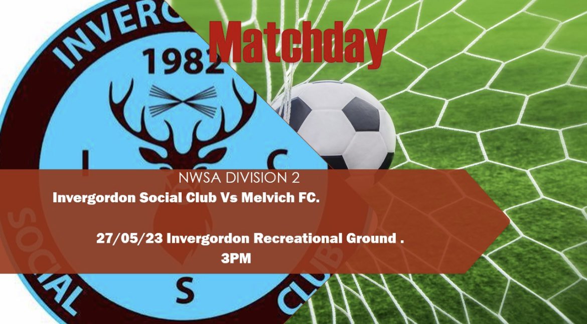 Following on from last weeks win, we welcome Melvich FC to the Rec in the search of another three points tomorrow. ⚽️