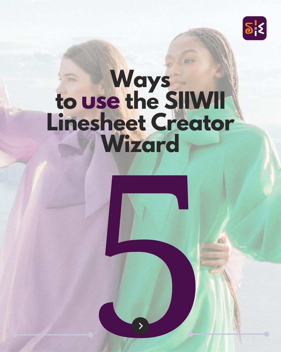 SIIWIINetwork's tweet image. How to get the best out of the SIIWII linesheet creator wizard 🤩

Start for free on SIIWII.net

#linesheet #wholesale  #wholesaleclothing #wholesalefashion #retailer #fashionbuyer #productassortment #apparel #apparelindustry #fashiontech #fashionindustry #linesheets