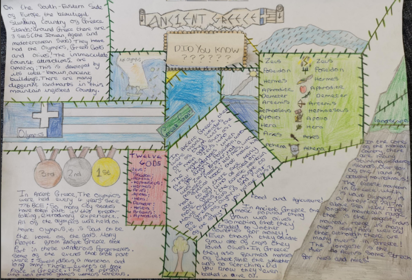Heighington_mil's tweet photo. This week, Vulcan and Lancaster classes took inspiration from the writing produced by children at @twickstmarys Here is a sample of our non-chronological reports on Ancient Greece #EndeavourExcelEnjoy #KS2writing #Inspiredbyothers https://t.co/jIQT7Sjy3d