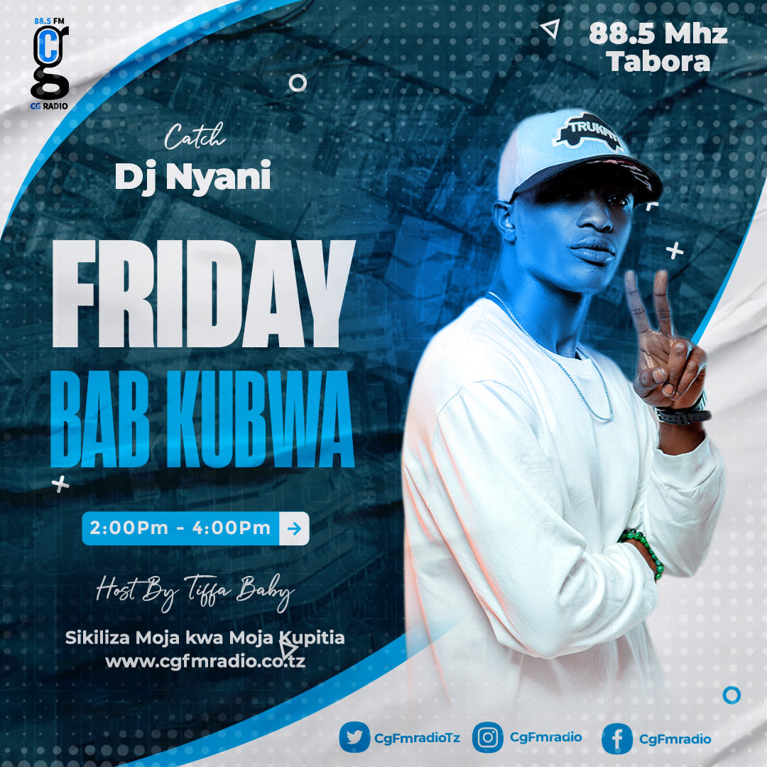 DJNyani_'s tweet photo. #FridayBBK @CgfmradioTz tuneIn 88.5MHz #NowPlaying @baddest47 ft @Rayvanny - #NgwedeNgwede
2pm - 4pm #HeavyMix💣 #HeavyPlaylist🔥 https://t.co/fsRzlHHgF1