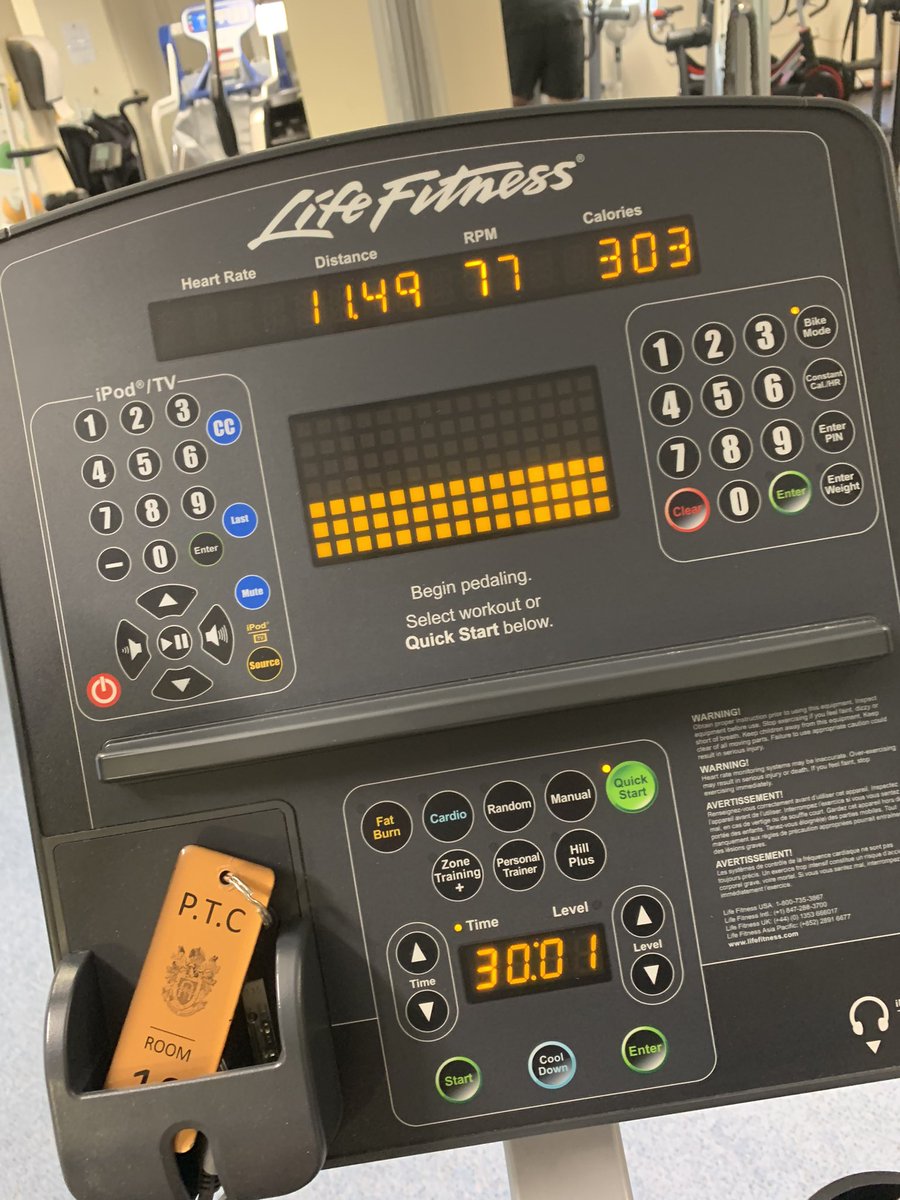 To some this isn’t much of an achievement but due to an injury I wouldn’t have even been able to do a minute four days ago! Who knows how much better I’ll be by the end of next week! Thank you .<a href="/PTCentres/">PTCentres</a> #harrogate #PTC you have a great team there!