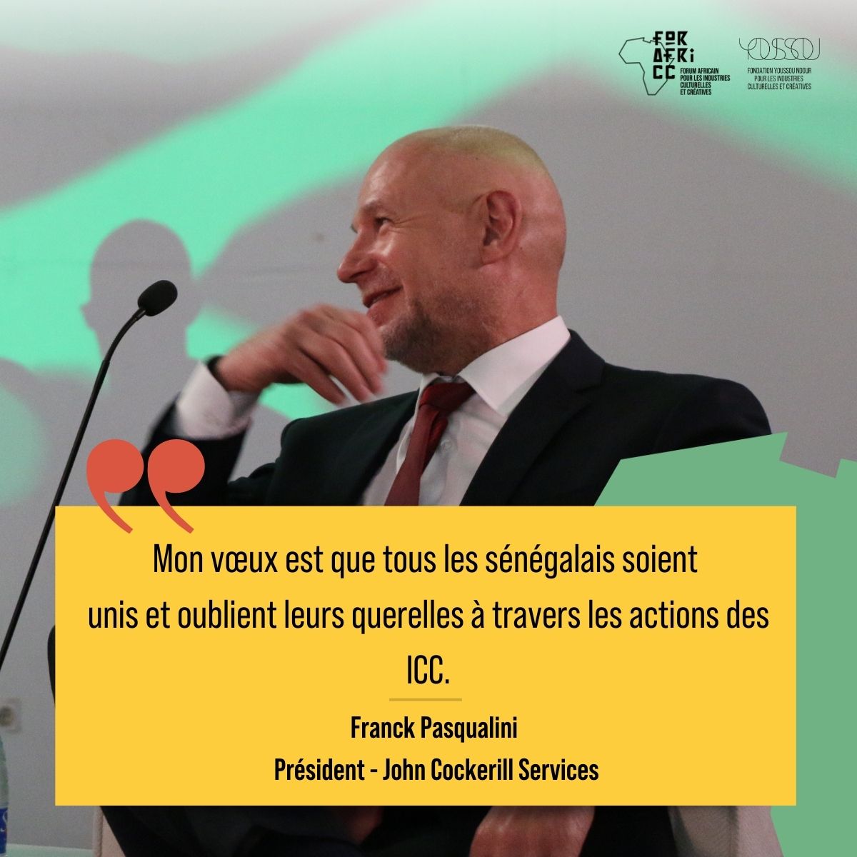 FYNICC's tweet photo. 📢 Les temps forts de la deuxième journée du FORAFRICC ! 💬🌟
La deuxième journée du FORAFRICC a été marquée par des interventions inspirantes et des échanges enrichissants. Voici quelques-unes des citations les plus mémorables de nos conférenciers. https://t.co/3YpamPeP9y