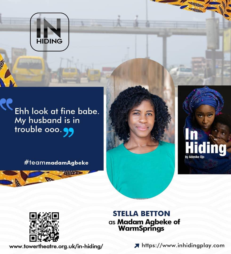 InhidingP's tweet photo. Introducing Madam Agbeke of
WarmSprings of #InHiding played by Stella Betton @tower_theatre_london
#teammadamagbeke #legacy #ilovenewwriting #newplayalert #ilovetheatre #ilovehackney #hackneyareyouready #ilovestokey #ihavearrived #finebabenopimples #owambenaija #noshade https://t.co/qaQxDMWUPf