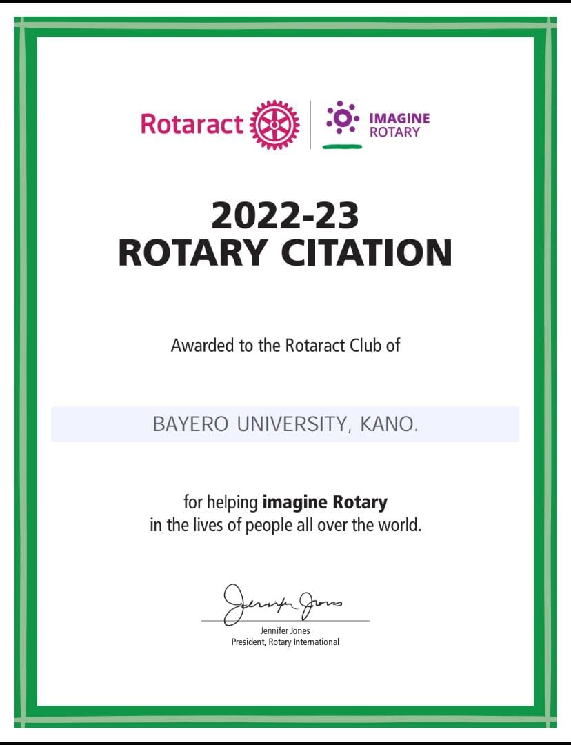 Rotaract Club of Bayero University Kano tweet media