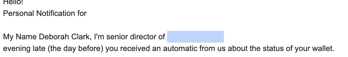 Spammer ist zu faul, den Lückentext auszufüllen. #spam #lazy
