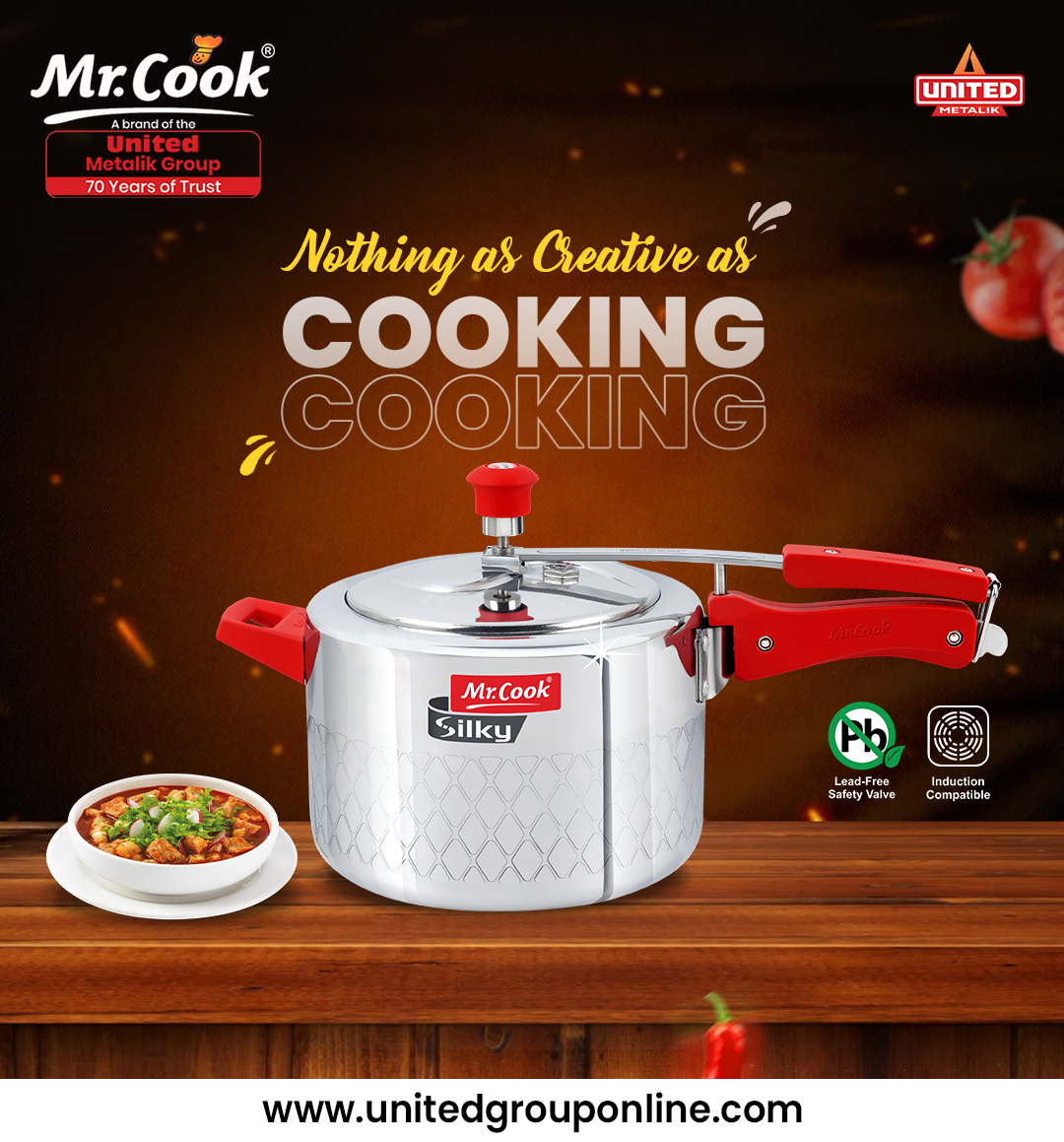 Nothing as creative as cooking...😋😋
.
.
.
#mrcook #Unitedgroup #Cookers #Cookware #PressureCookers #HealthyCooking #Deep #roundedkadai
#RoundedTawa #Wok #Stwe #Pot #StainlessSteel
#Durable #Reliable #PremiumQuality #Tastyfood #Chefchoice
#Qualityproduct #Customersatisfaction