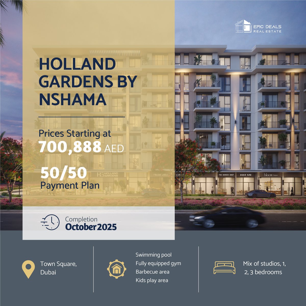 Holland Gardens by Nshama📍Town Square, Dubai

A vibrant community offering elegantly designed homes and amenities for Urban living

#dubai #investmentproperty #realestate #investment #propertyinvestment #househunting  #forsale #investments #luxuryrealestate #townsquare #nshama