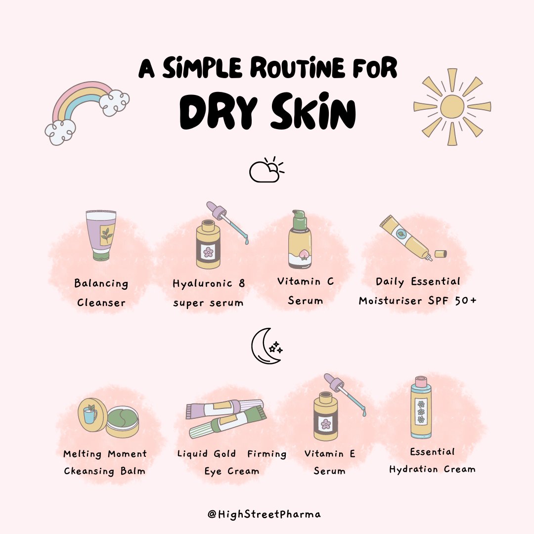 A Simple Routine for Dry Skin🌊

#HighStreetPharma #Skincare #SkincareTips #OnlinePharmacy #Pharmacy #SkincareQuotes #LoveYourSkin #SkinConfidence #LoveYourself #Love #Confidence #DontSkipSkincare #DrySkinRoutine