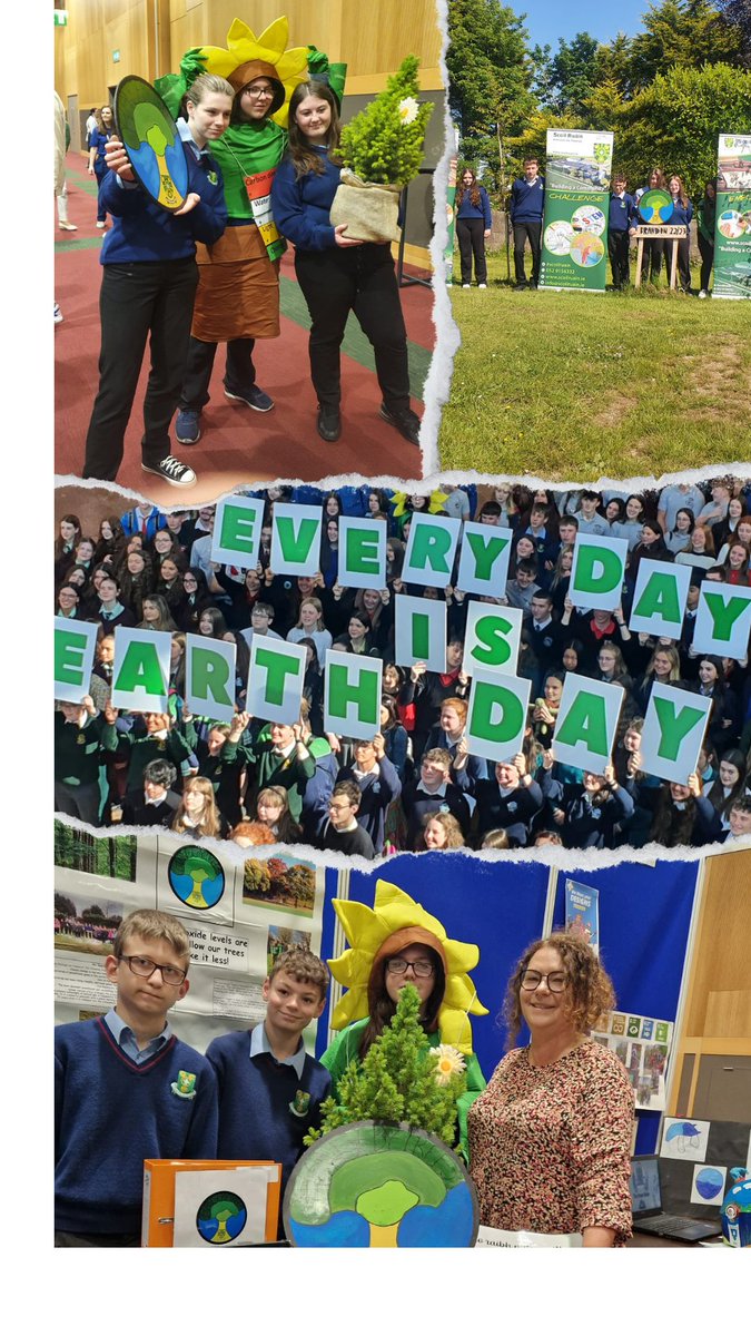 Today our talented 2nd yrs, along with their dedicated teacher are in the Convention Centre for the prestigious Young Environmentalist Awards Competition. We wish them the best of luck as they showcase their incredible 'Change by Trees' project. #ProudofStudents @TipperaryETB