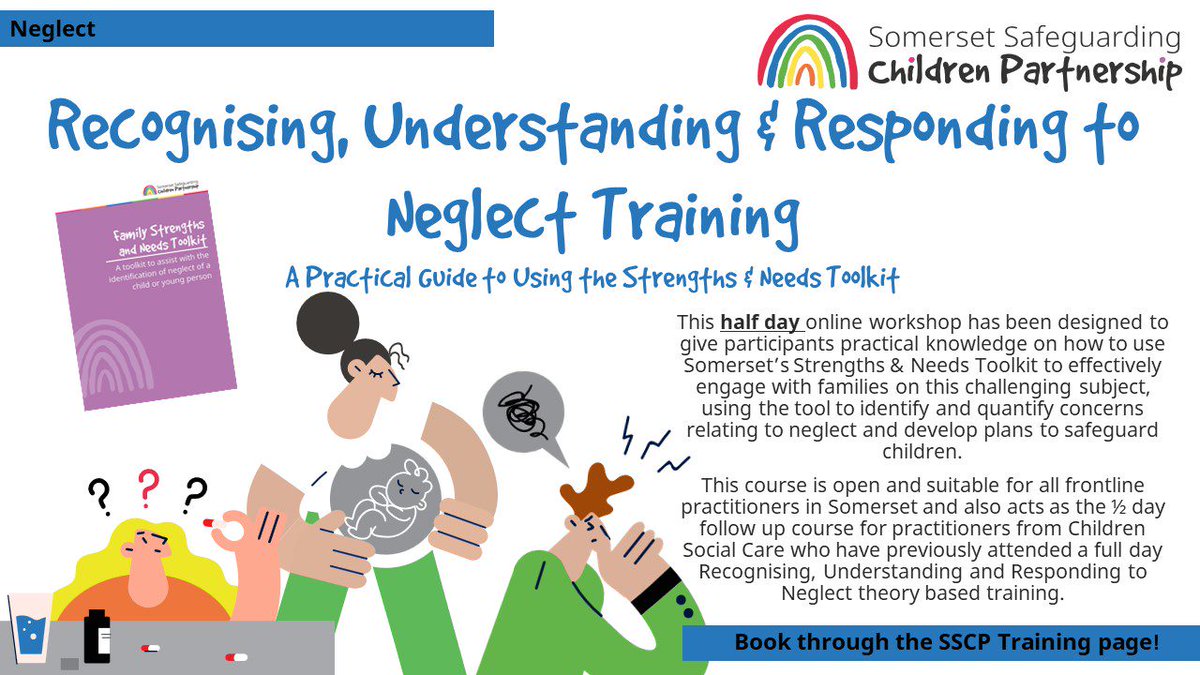 Join us this June for Neglect training and the live and interactive 'Exploring Neglect' Forum week, as well as  Child Exploitation training
delivered by @Andri35254620 from the TOPAZ Child Exploitation Team - secure your place at …guardingsomerset.event-booking.org.uk/events-list  #workingtogether