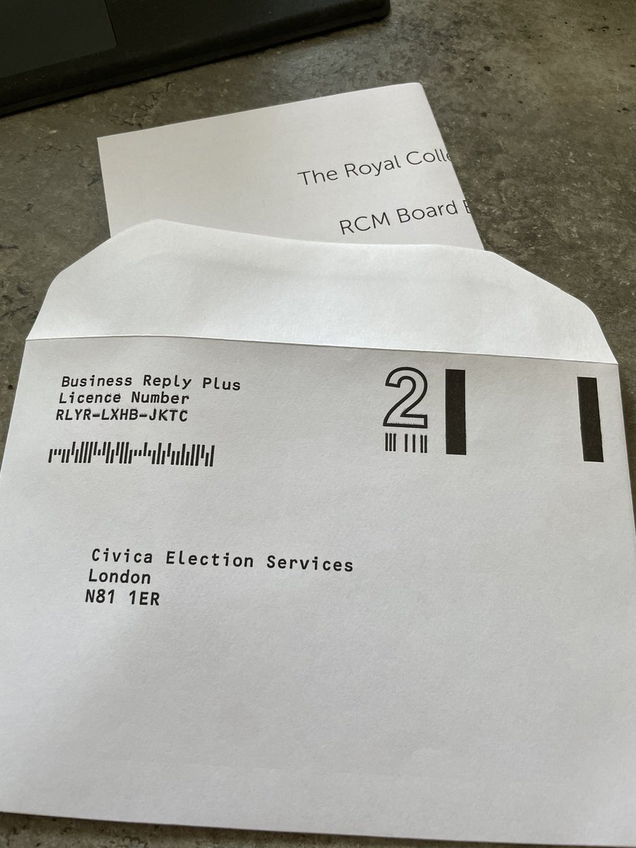 #RCM members, please look out for, complete & POST your voting papers to elect your future board. This is YOUR opportunity to influence the membership led board to govern the future direction of the RCM in further strengthening the voice of members & ensuring their needs are met.