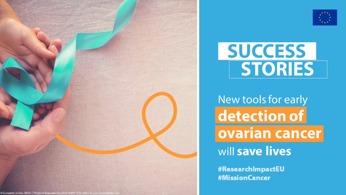 The #EUfunded EARLYDETECT project developed innovative screening tools capable of detecting ovarian cancer early 💡

Do you want to know more? 👉 europa.eu/!4n9cQf

#ResearchImpactEU #MissionCancer #EWAC2023