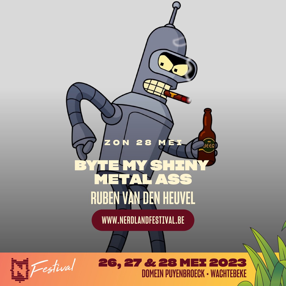 rubenvdheuv's tweet photo. Zondag is het zo ver! Mijn talk over de wetenschap en wiskunde in Futurama start om 12u15 in #TheVoyager. Gratis pintje voor de eerste persoon die deze code kan ontcijferen. #Nerdlandfestival @nerdlandbe https://t.co/LCZgMsM4Cf