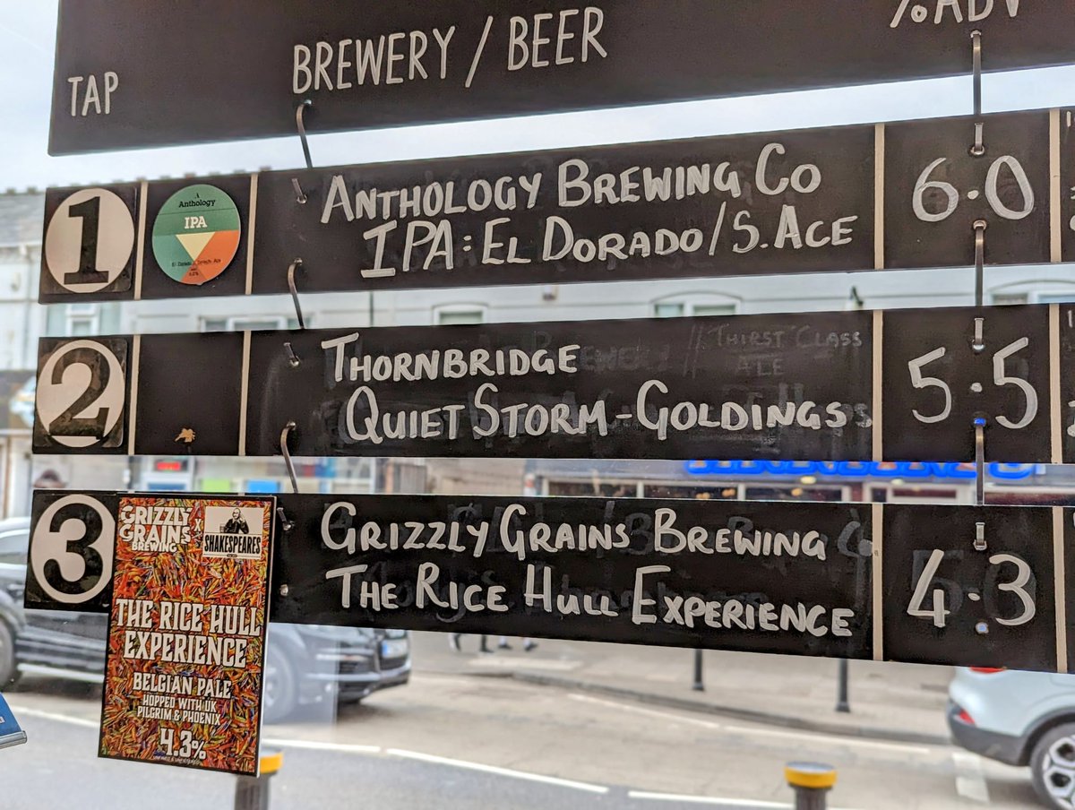 StirchleyWines's tweet photo. A timely refresh for our #GrowlerTakeaway station; just in time for the long weekend.
๐บ @anthologybrewco IPA: El Dorado/Sorachi Ace
๐บ @thornbridge - Quiet Storm: Goldings
๐บ @grizzly_grains - The Rice Hull Experience
FILL | DRINK | RINSE | REPEAT
#SWSTakeHome #VivaStirchley https://t.co/faMe5UyUdk