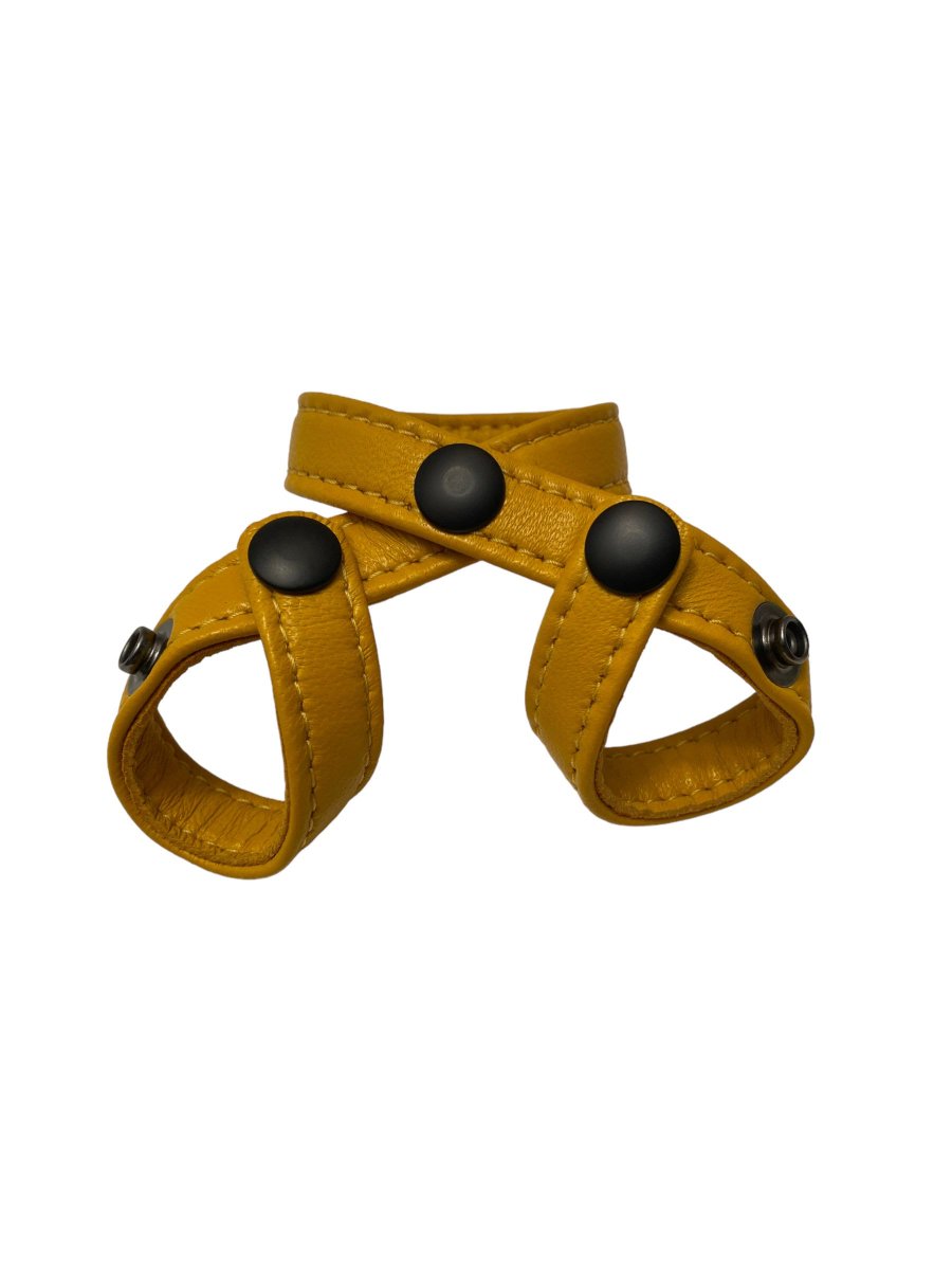 bcfwllc's tweet photo. New addition to my #etsy shop: Yellow Garment Leather Figure 8 Cockring &amp; Ball Divider https://t.co/dL6NX3of4m #yellow #black #cockring #leather #figure8 #erectionenhancer #metal #bluecollarfetishwear https://t.co/8X096LCvO1
