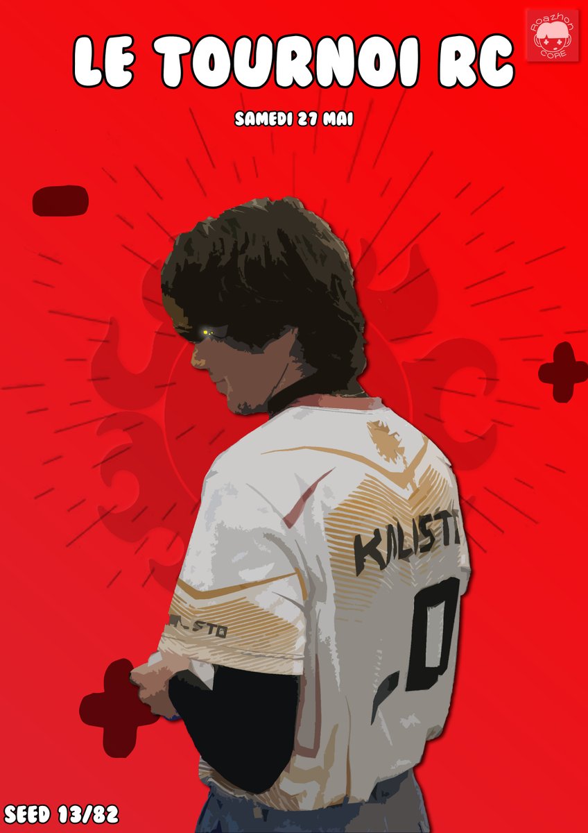Fight4Sun's tweet image. 🔴 Kalisto sera présent au tournoi @RoazhonCore !!

Pour se frayer une place dans le top 8, il lui faudra vaincre Astrat, ou passer par le loser bracket et éliminer les frères wario RC Mbp et RC Godrim ⬛️

#Fight4Sun☀️