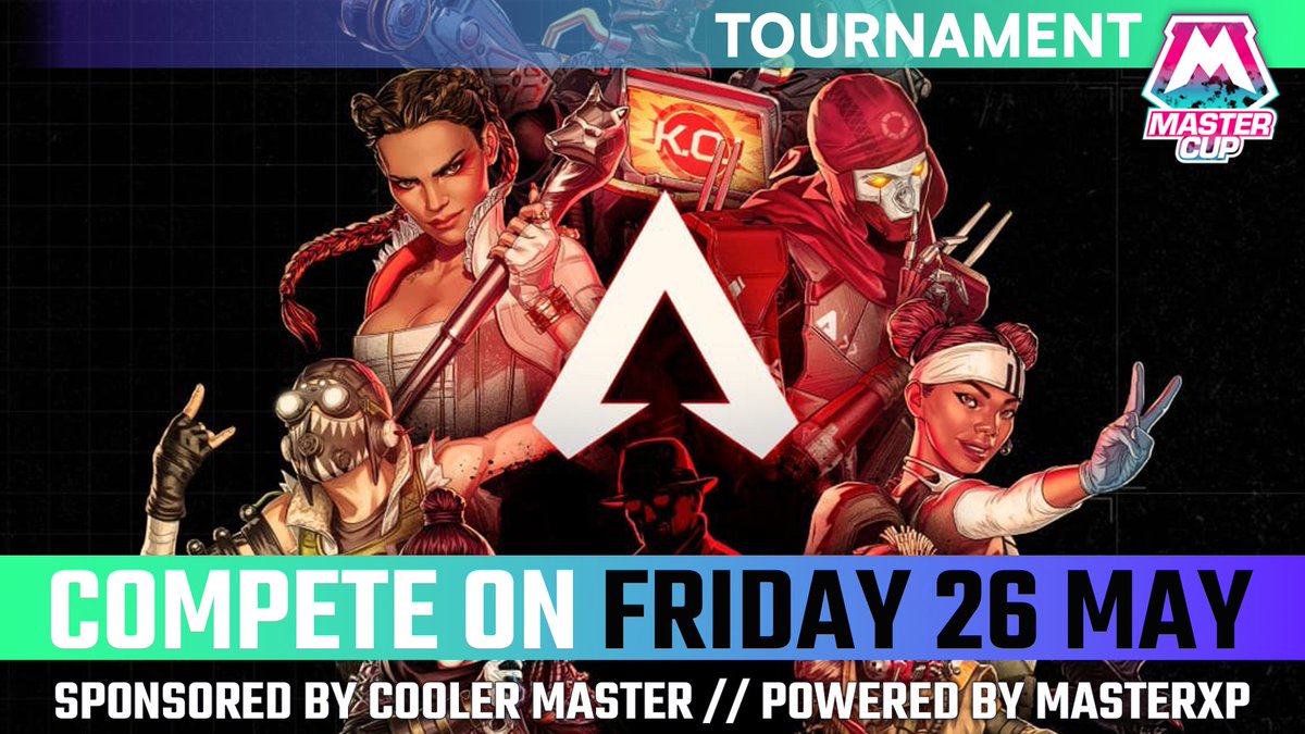 Ready for Apex? Legends, gear up your teams for the NA  tournament starting at 5PM PDT.

Join <a href="/_haughtsauce_/">haughtsauce 🔜 Casting something near you!</a>  and watch the epic games live:

🔴 twitch.tv/mastercupxp

Sponsored by <a href="/CoolerMaster/">Cooler Master</a> 🔥

#ApexLegends   <a href="/PlayApexEsports/">Apex Legends Esports</a>
