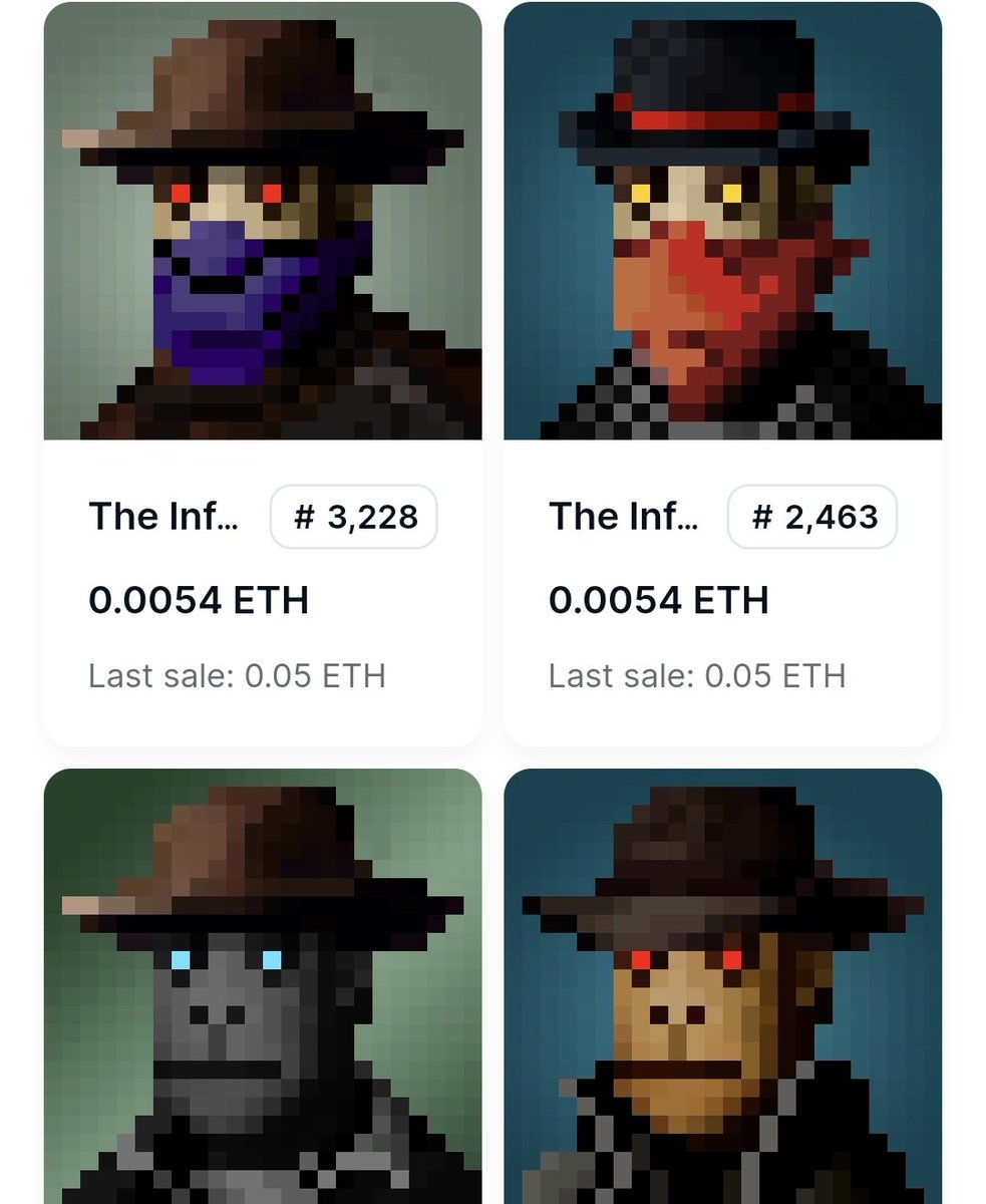GM Outlaws ❤️‍🔥

As of this morning there are 5 x Infernal NFTs on the floor for just 0.0054 and then it jumps to 0.009eth.

Great opportunity to level up your posse to cross the portal! 🔥

Remember: 5 x Infernal NFTs = 1 x SOF NFT Airdrop.