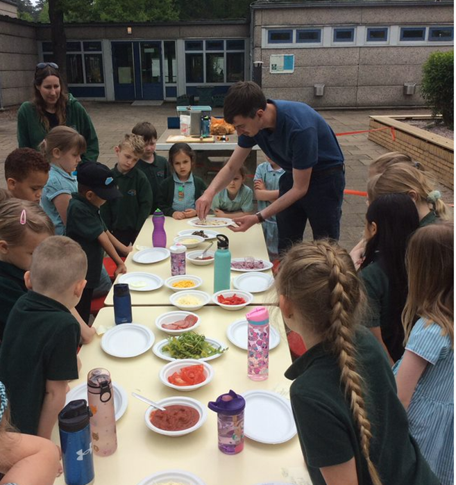 AttenboroughSc1's tweet photo. Rounding off our Health and Happiness global theme with designing and making pizzas in Year 1 &amp; 2! #healthandhappiness#chooseatopping#attenboroughlearners#globaltheme https://t.co/T57oitBenF