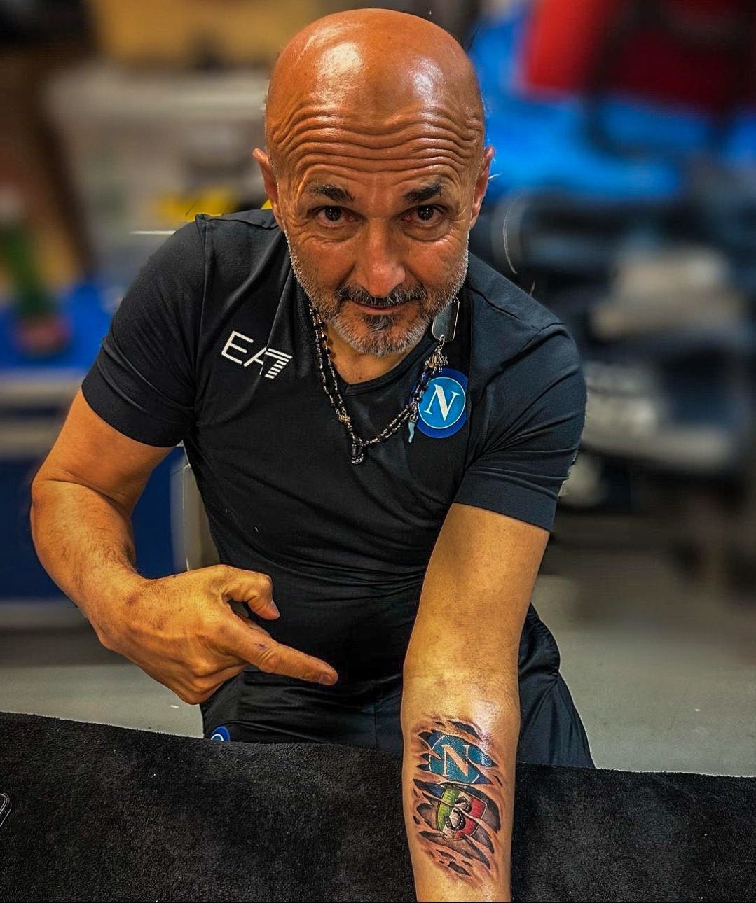 EuroFoot on Twitter "🇮🇹💙 Luciano Spalletti's new tattoo, celebrating
