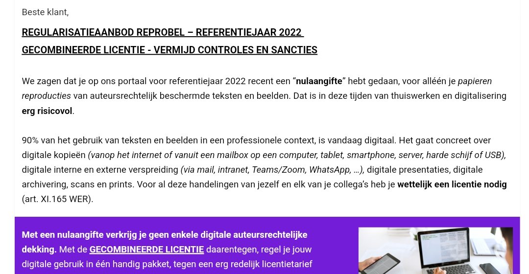 remirrms's tweet photo. Sorry maar de dreigmails die je krijgt van #Reprobel als je correct(!) je aangifte doet... schandalig.
Dit neigt heel sterk naar afpersing.
Governmental mafia in my eyes. https://t.co/p6kixslEcL