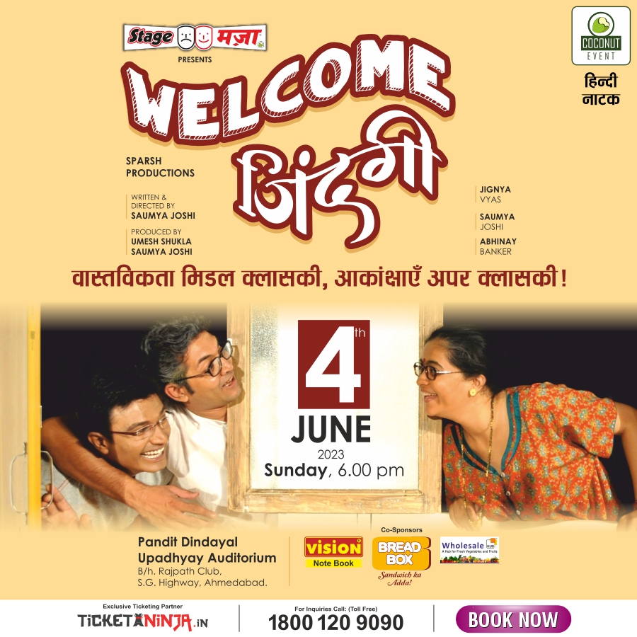 Be prepared to invite incredible #laughter and endless #entertainment into your life with #WelcomeZindagi.

Date- 4th June 2023
Time- 6:00 PM

Book now: bit.ly/WelcomeZindagi…

#FamilyDrama #FatherSon #HindiNatak #Theatre