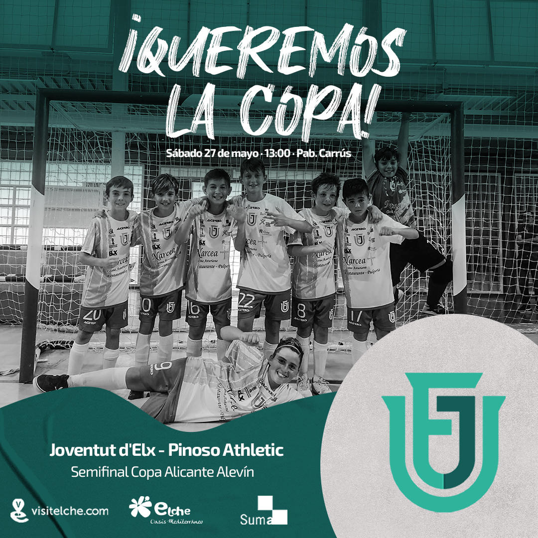 🏆 ¡𝐐𝐮𝐞𝐫𝐞𝐦𝐨𝐬 𝐥𝐚 𝐂𝐎𝐏𝐀!

Nuestros alevines juegan este sábado la semifinal de Copa contra Pinoso y necesitan de tu apoyo para lograr el pase a la gran final. ¡Vamos, chicos!

🆚 Pinoso Athletic
📅 Sábado 27
🕖 13:00
🏟 Pabellón de Carrús

🦁 #RUGEconELJOVE