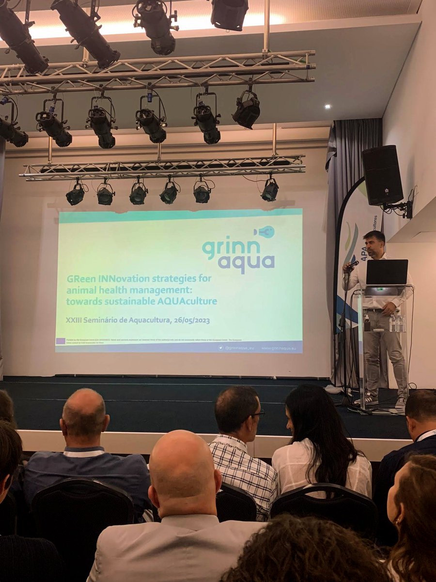 We're also participating in the XXIII Aquaculture Seminar of the Portuguese Aquaculture Association, in Setúbal 🇵🇹 where aim to open a dialogue with aquaculture practitioners

#BlueGrowth #BlueEconomy #BeGreenGoBlue #Aquaculture