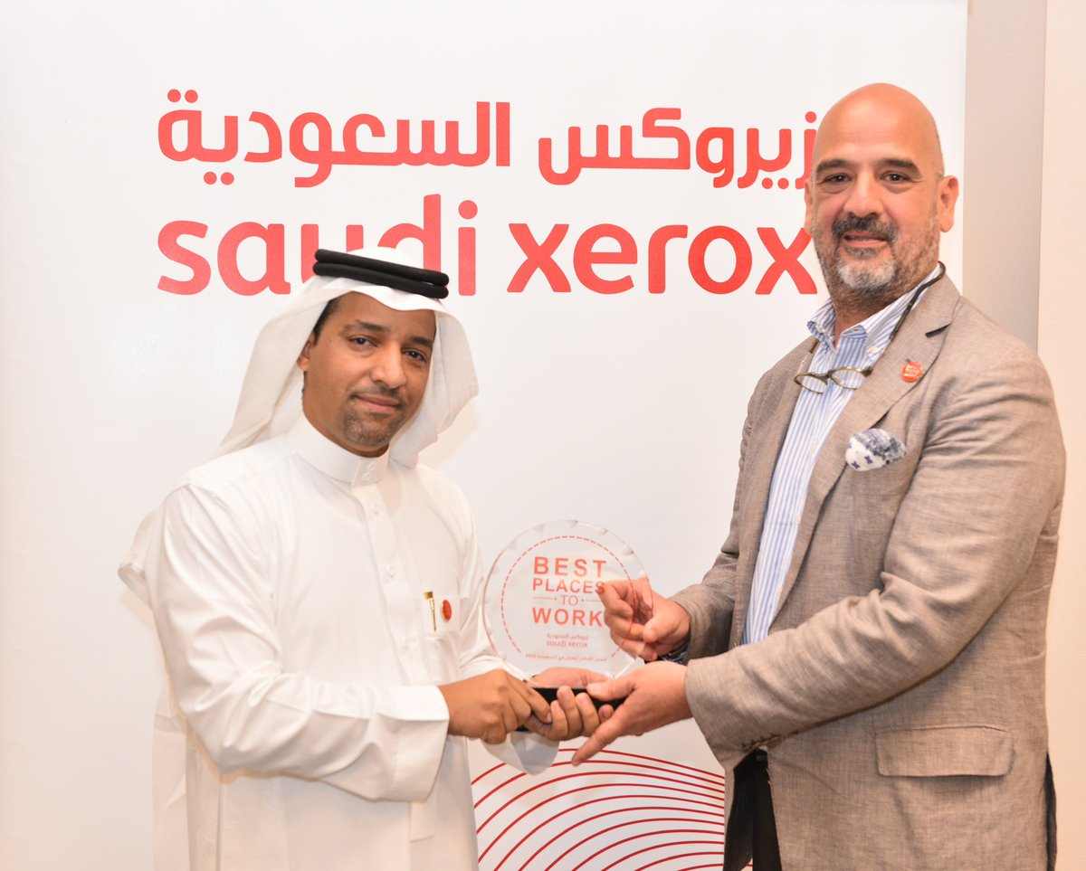 Congratulations to @SaudiXerox for achieving the Best Place to Work #certification for 2023 #bestplacetowork #BPTWCertified #culture #employeexperience #greatplacetowork #employersofchoice #saudi #vision2023 
lnkd.in/eVwYF7Ab