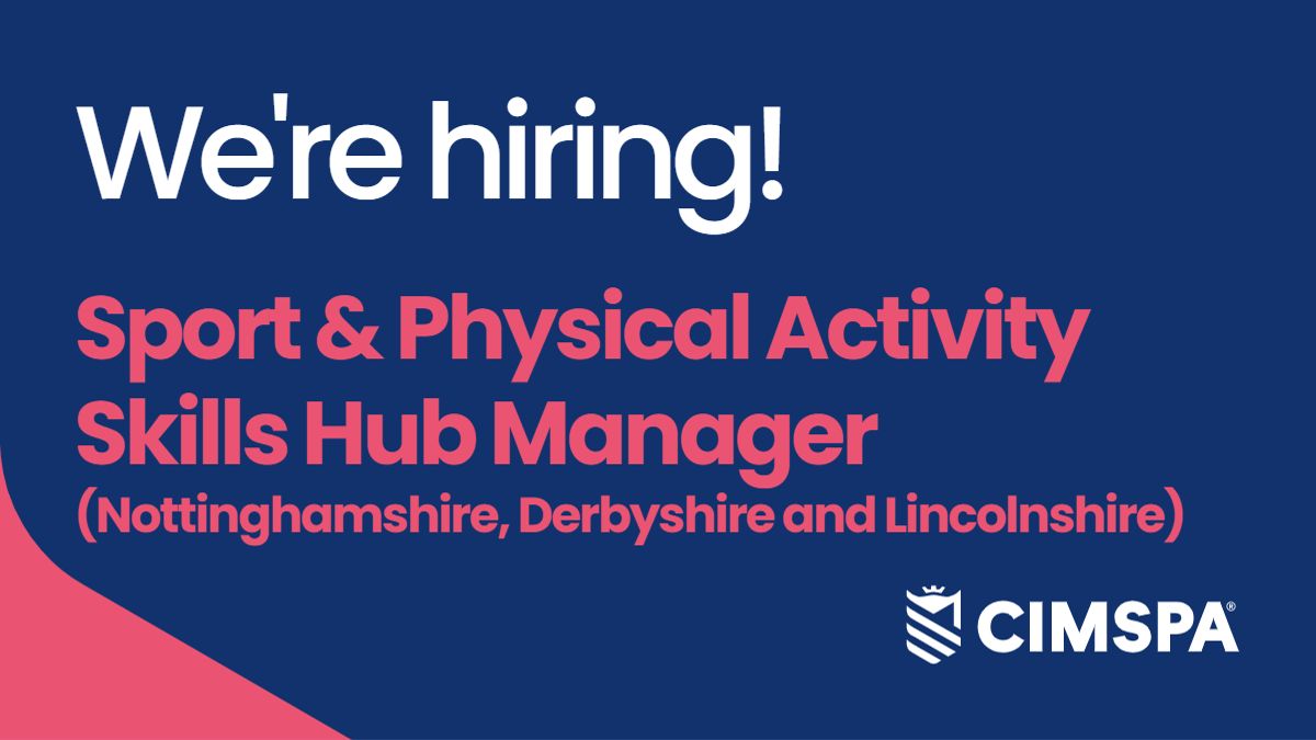 Are you a motivated, proactive individual that has a passion for engaging others? CIMSPA are looking for a Sport and Physical Activity Skills Hub Manager. Find out more and apply here: apply.workable.com/cimspa/