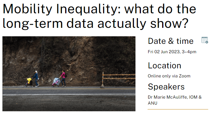 Where do people actually migrate to?
Our analysis of 25 years of global data shows that mobility inequality is on the rise

Join this ANU Migration Network event on 2 June organised by Sverre Molland 
Thanks for the invitation!
archanth.cass.anu.edu.au/events/mobilit…