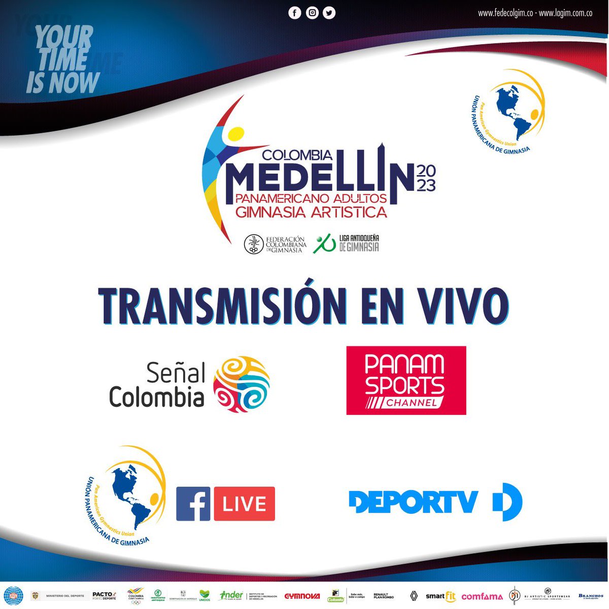 fedecolgim's tweet photo. #PanaMed2023🇨🇴
Hoy es el día, llego la competencia masculina en el Campeonato Panamericano de Gimnasia Artística Mayores en Medellín, Col.

📺 transmisión en vivo por medio de:
@SenalColombia 
@Panamsports
@upagpagu YouTube 
@canaldeportv 

Apoya a tu delegación favorita 🤩 https://t.co/rQRe3MQO2C
