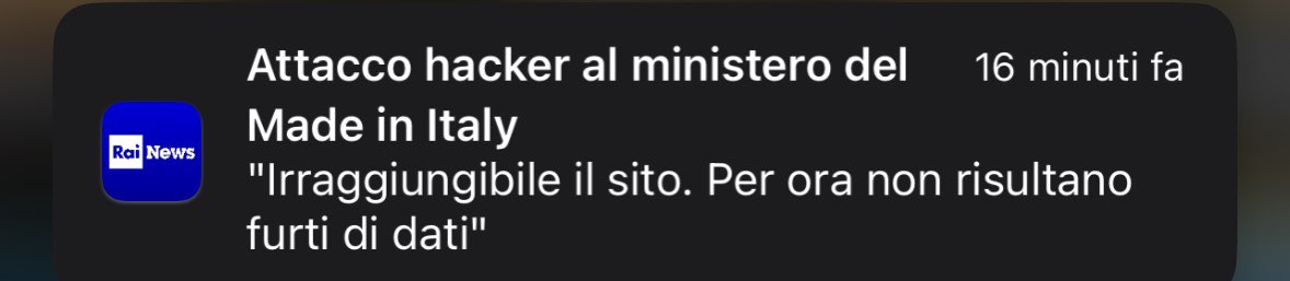 Ma secondo voi che se ne fottono gli hacker russi del sito del ministero del #madeinitaly?