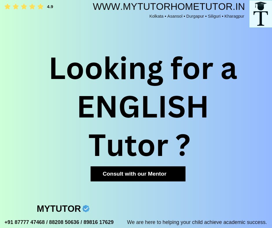 MyTutordotin's tweet image. Are you looking for a dedicated and experienced English tutor? 
MYTUTOR specializes in providing personalized English language lessons for students of all ages and proficiency levels. 

#mytutorhometutor #privatetutor #hometutors #teaching #study #education #tutoringjobs