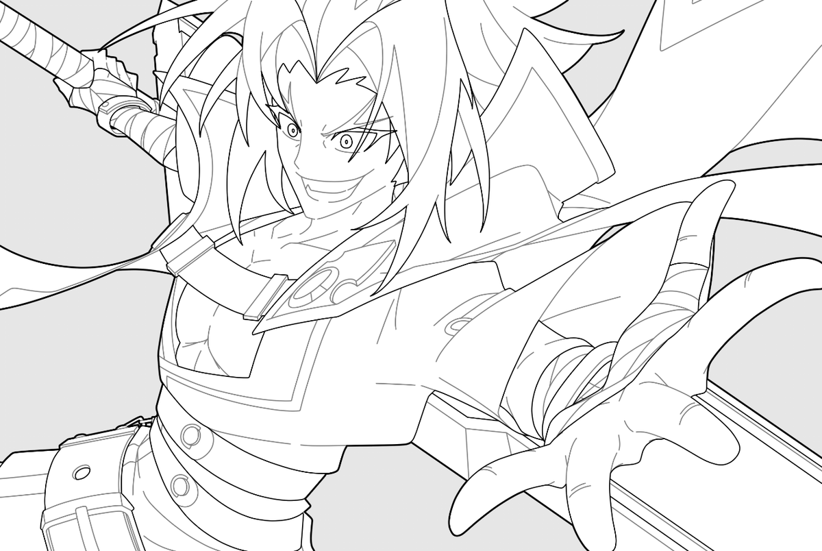 commission lineart wip!!