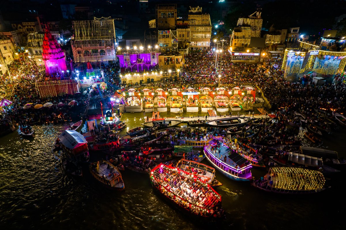 Namami Gange (@cleanganganmcg) on Twitter photo 2023-05-26 12:23:00 Blissful! Incredible! Unforgettable! The Ganga Aarti of Varanasi is a shining beacon of devotion and bliss that makes us experience the divinity in and around us. #Varanasi #kashi #banaras #ganga #GangaAarti #Divinity #DekhoApnaDesh #IncredibleIndia #NamamiGange Blissful! Incredible! Unforgettable! The Ganga Aarti of Varanasi is a shining beacon of devotion and bliss that makes us experience the divinity in and around us. #Varanasi #kashi #banaras #ganga #GangaAarti #Divinity #DekhoApnaDesh #IncredibleIndia #NamamiGange