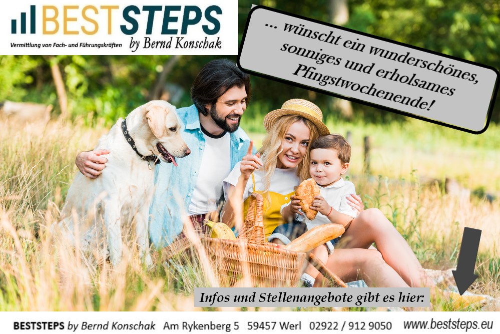 💻 beststeps.eu
📧 bewerbung@beststeps.eu
Frohe Pfingsten! 😉💐☀️
#beststeps #personalvermittlung #karrierecoaching #personalberatung #newjob #jetztbewerben #zukunftgemeinsamgestalten #vertrauenvonanfangan #weekend #frohepfingsten☀️