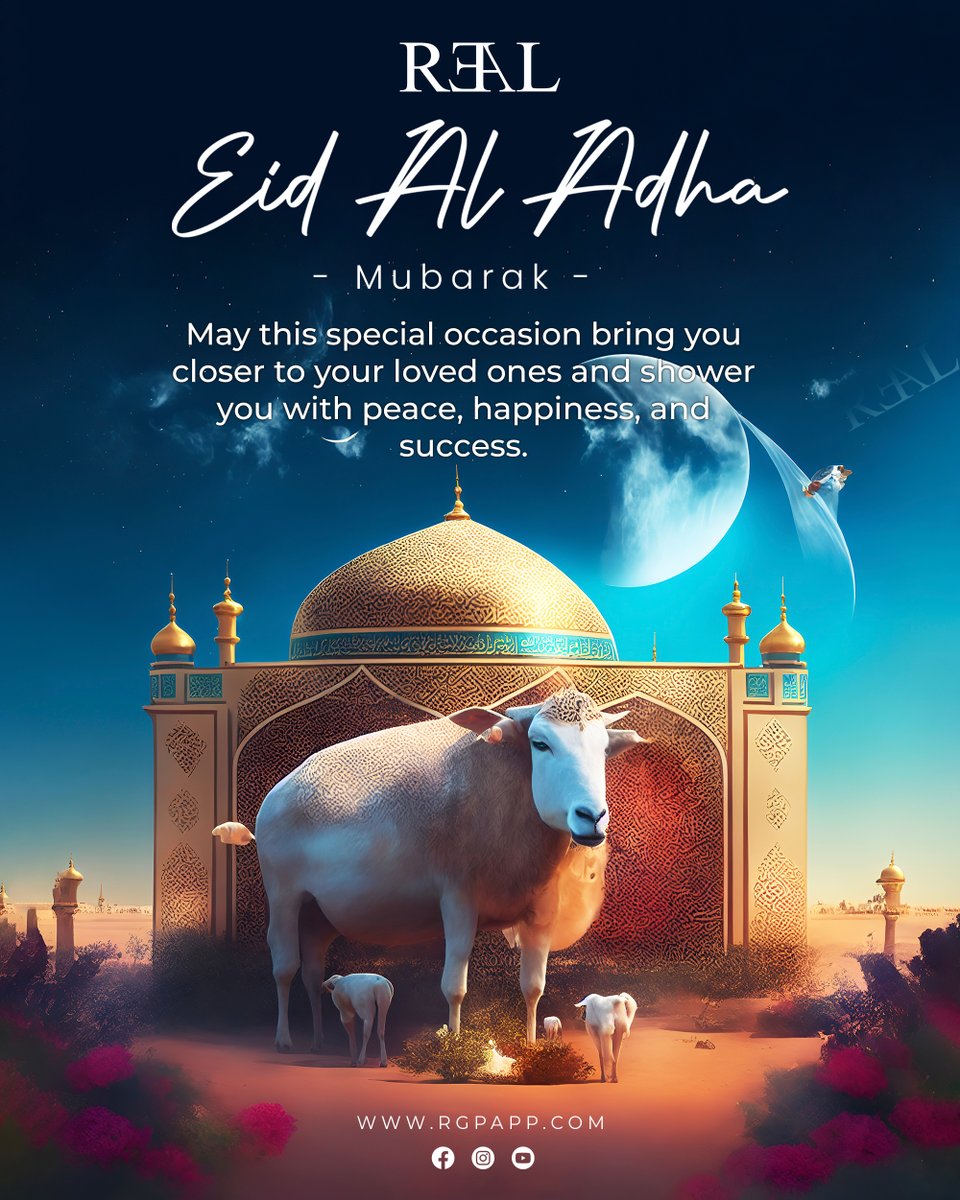 Warmest wishes on Eid al-Adha! May the spirit of sacrifice and unity bring joy and peace to your heart. Sending heartfelt greetings to all celebrating this blessed occasion. Eid Mubarak! ✨🌙 #EidMubarak #EidAlAdha #Unity #Blessings