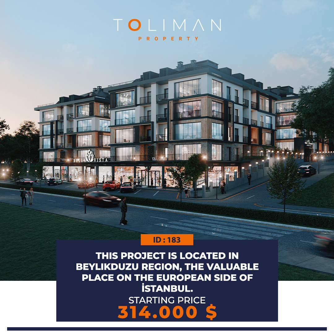 TolimanProperty's tweet photo. THIS PROJECT IS LOCATED IN BEYLIKDUZU REGION, THE VALUABLE PLACE ON THE EUROPEAN SIDE OF İSTANBUL.
Starting Price: 314.000 $
.
#realestate #realestateinturkey #turkishcitizenship #tolimanproperty #realestateistanbul #realestateinvestment #turkey #luxuryproperty #luxuryrealestate https://t.co/5fUOAT37y9