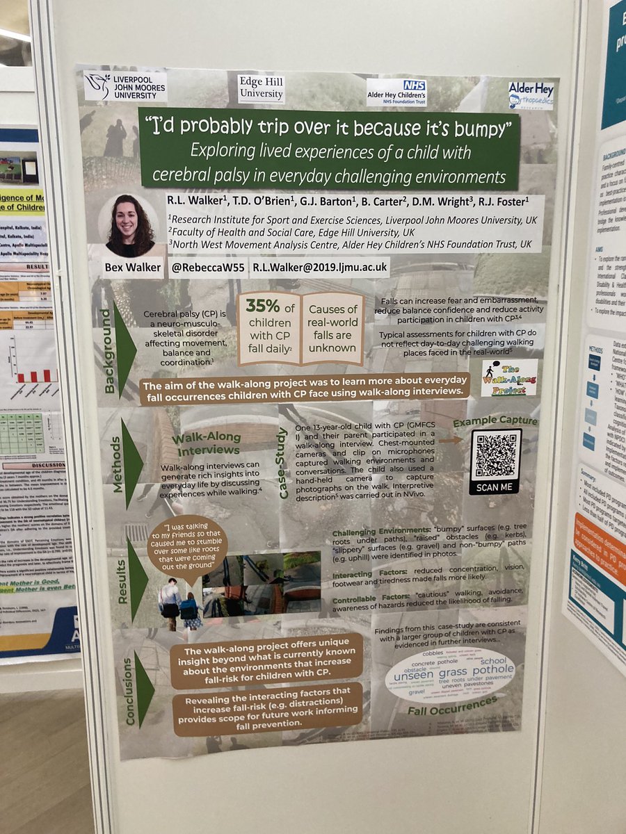 Great poster <a href="/RebeccaW55/">Bex Walker</a> with really cool &amp; relevant walk-along interviews as method for data collection. Super interested to know if falls can influence participation. @EACD2023