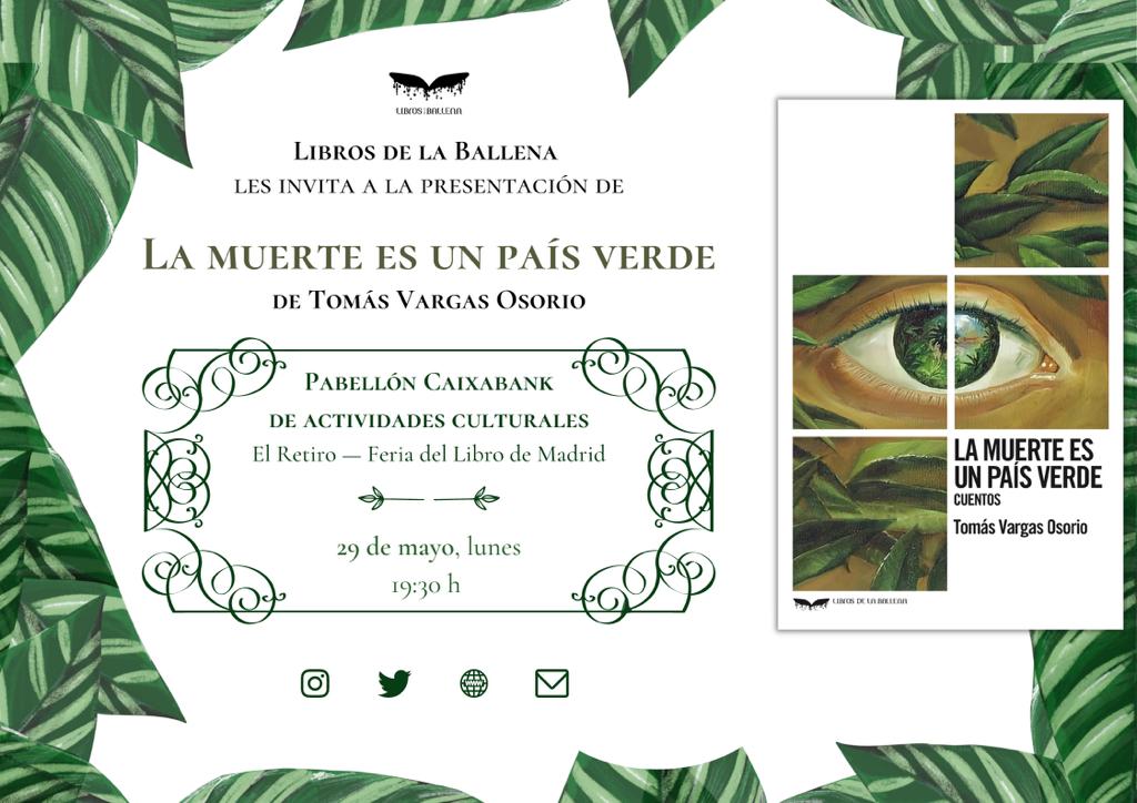 ¡Hoy empieza la #FLMadrid23! 📚🥳

Como ya sabéis estaremos presentando «La muerte es un país verde» 📗🌿¡Esperamos veros allí!