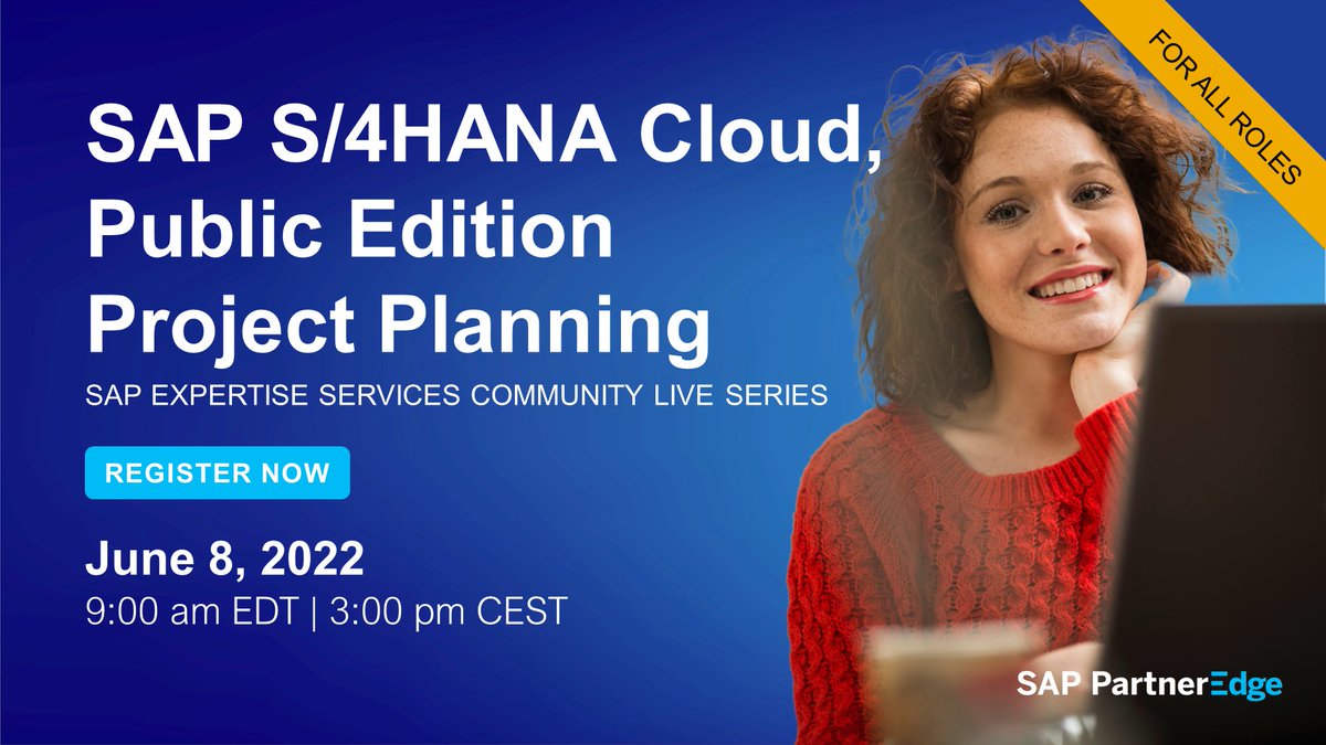 Project Planning is one of the crucial factors while executing an implementation. This June 8 session allows #SAPPartners to discuss Project Planning for SAP S/4HANA Cloud, public edition implementations with SAP experts. Bring your questions! Register: imsap.co/6016OoH1k
