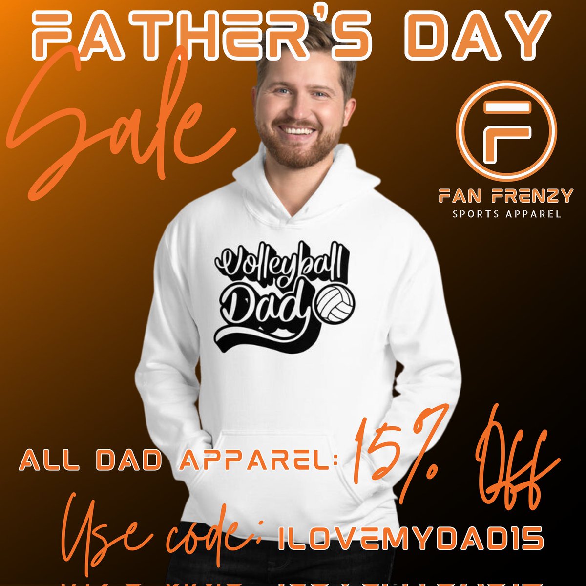 FanFrnzyApparel's tweet photo. Spoil your dad with one of our volleyball dad themed apparel items. 

use code ILOVEMYDAD15

Go to https://t.co/GkaXs9Cd0H

#dad #fathersday #love #Ilovemydad #daddy #papa  #volleyball  #volleyballdad #apparel  #sportsapparel  #tshirt #hoodie #sports #gear #equipment #outfit https://t.co/kic7k45gt7