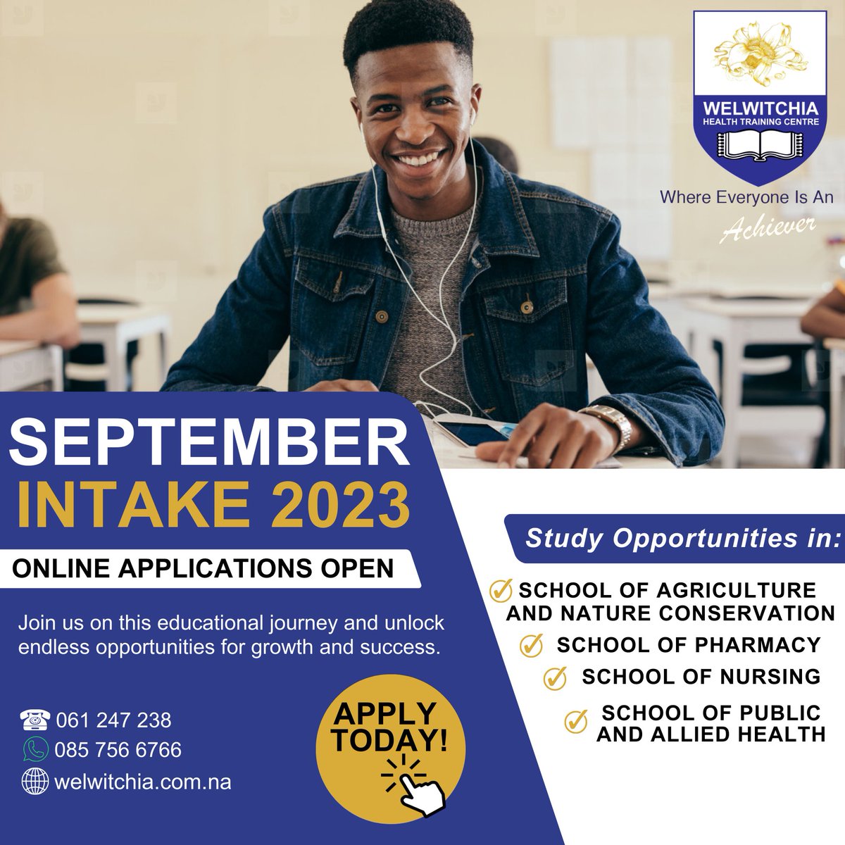 Welwitchia Health Training Centre on Twitter "We are excited to announce that the applications