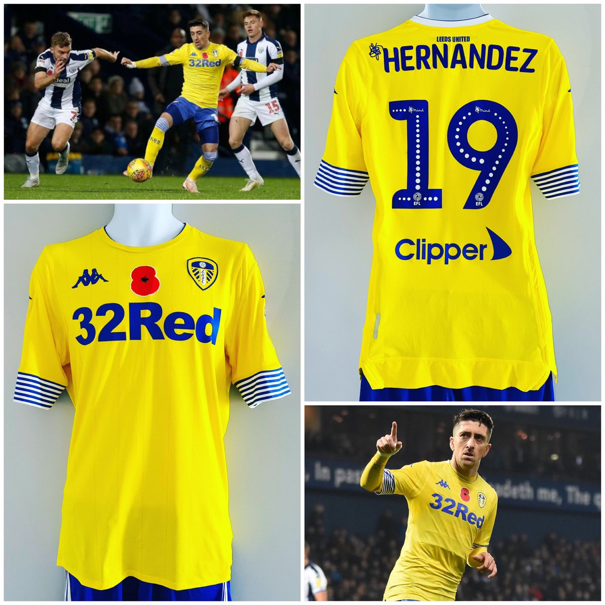 • Leeds 2018/19 Match Worn Shirt
• Pablo Hernandez 
• Kappa / 32Red / Clipper
• Poppy shirt
• worn v WBA 

———————————
💙💛 LeedsShirts.co.uk 💛💙
#LUFC #MatchWorn #MOT #ALAW