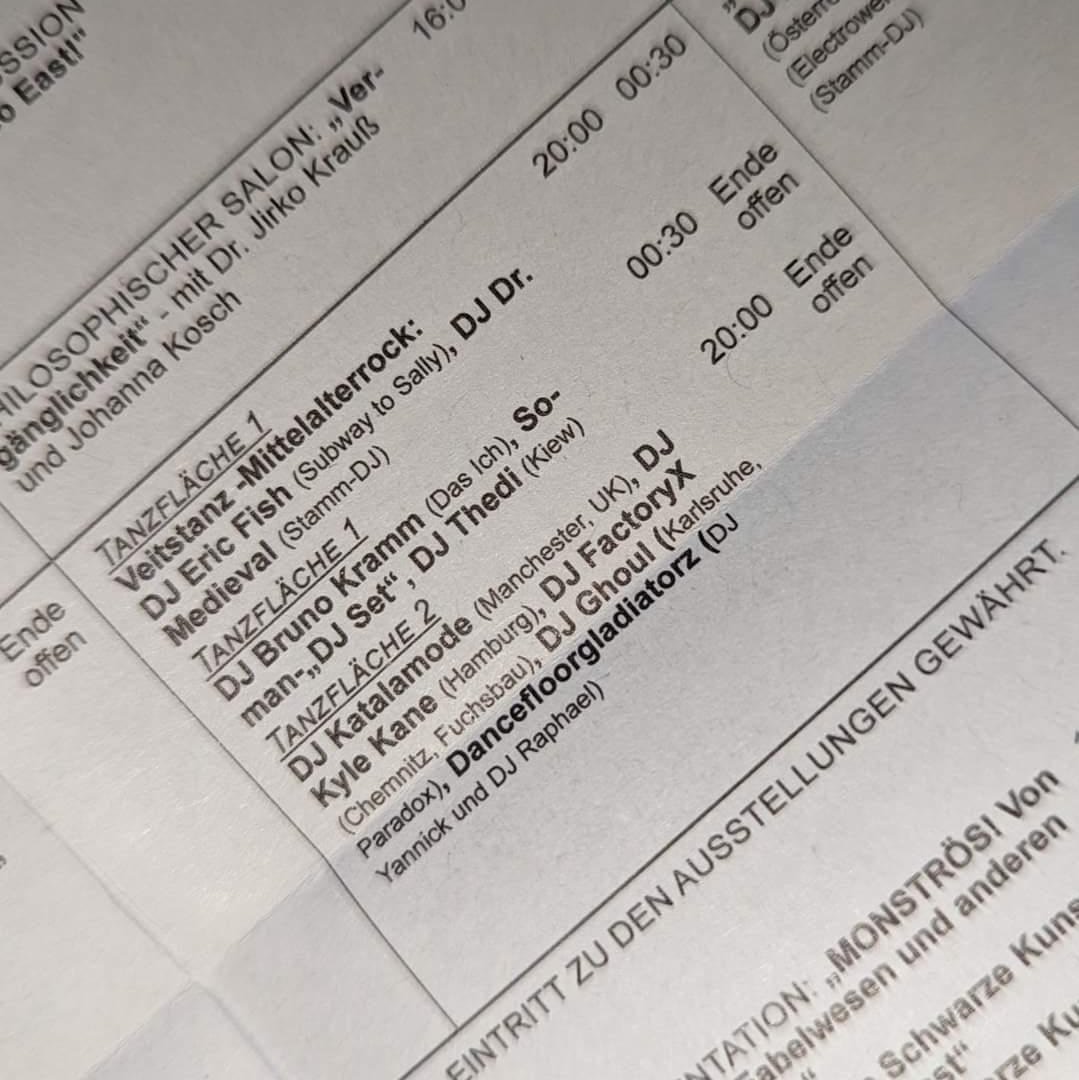 Katalamode's tweet photo. Seeing your name in the official WGT Programme.. yeah that! 😍 

Catch you all at LGT Special at WGT 2023 - Darkflower Leipzig 🇩🇪🖤🖤 https://t.co/elmJZ1OFlO