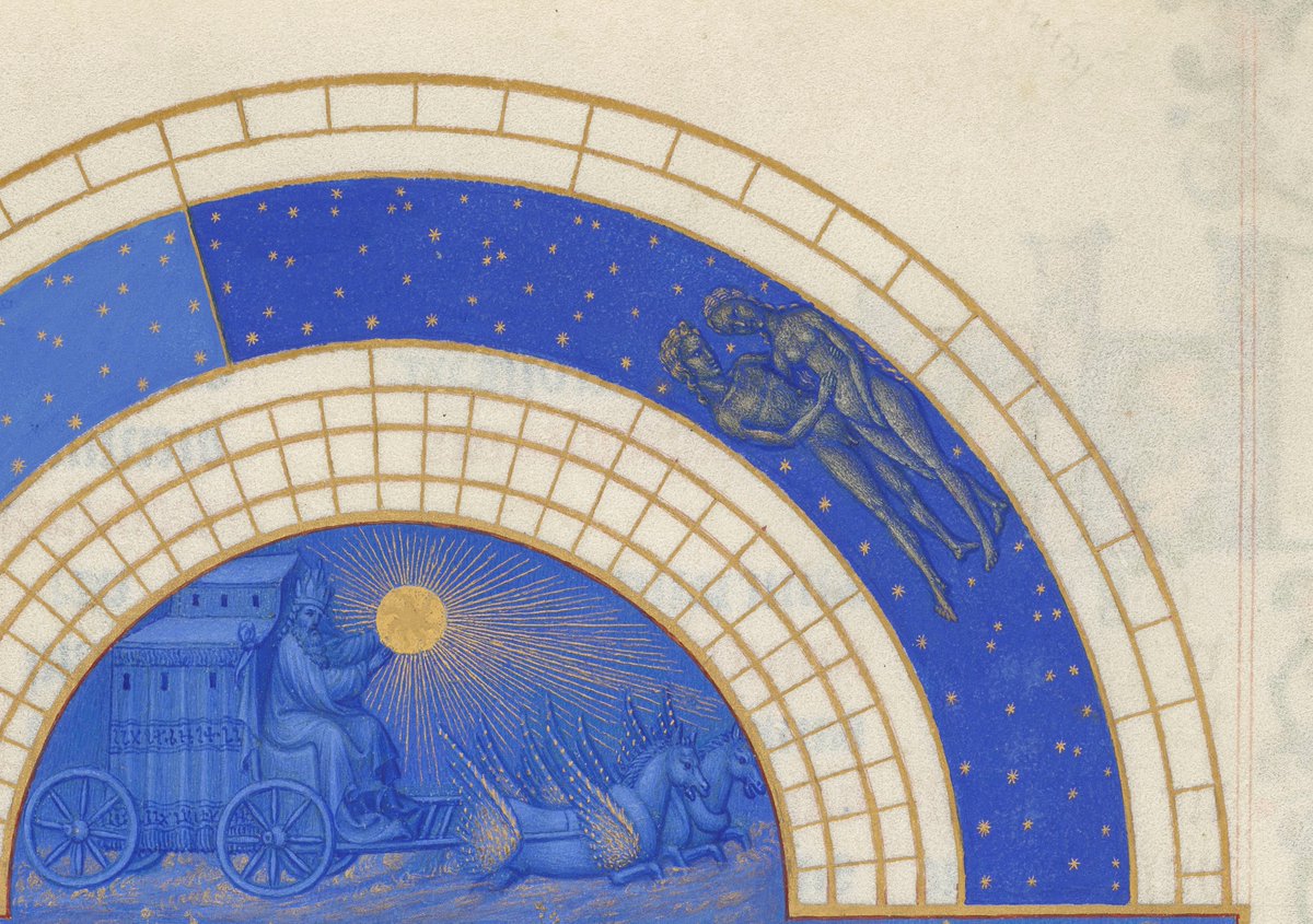 CdeChantilly's tweet photo. #Vendredilecture
Le char du soleil des #TrèsRichesHeures du duc de Berry est entré en #Gémeaux !
L’occasion d’admirer le camaïeu de #bleu et l’or du merveilleux calendrier des frères Limbourg !
👉https://t.co/lbomgXOyWH
#manuscrit #livredheures #zodiaque #enluminure #ducdeberry https://t.co/SJSJSHsHC6