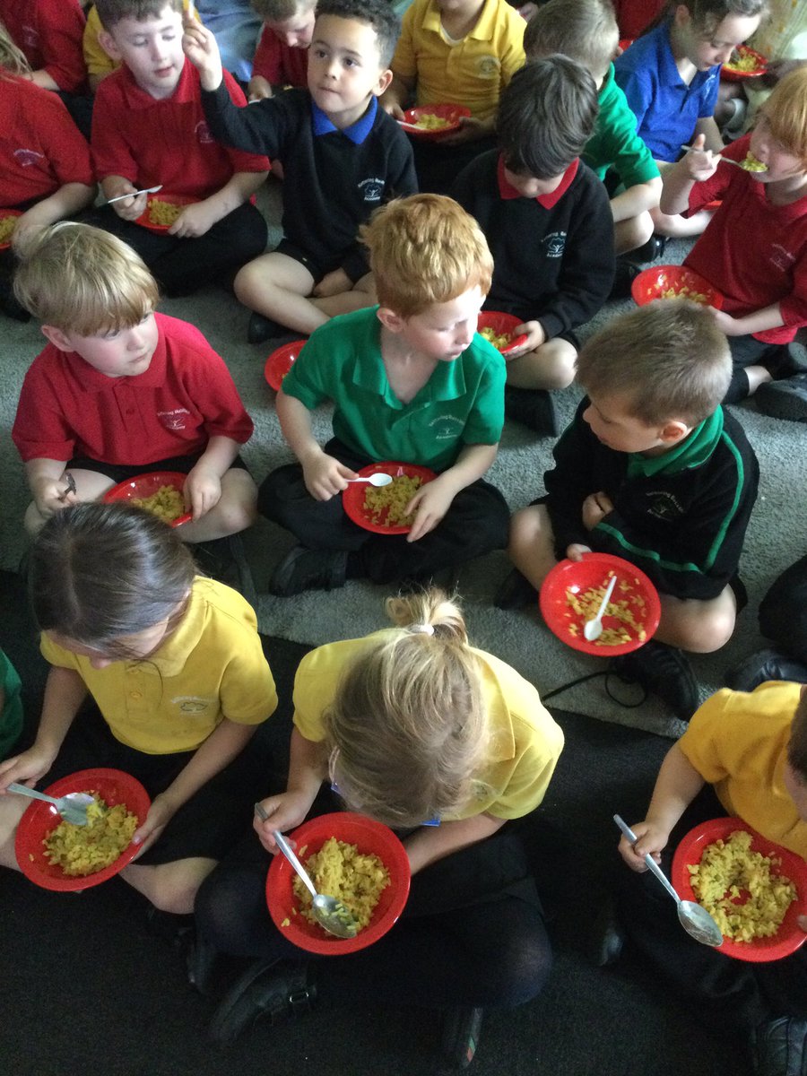 This week in early years we have been reading All aboard for the Bobo road. In the story the characters had a big pot of rice, so today that’s exactly what we did too! <a href="/KBuccleuchA/">KBA</a> @MrsFoleyKBA <a href="/DinoDiSalvo/">Dino Di Salvo</a>