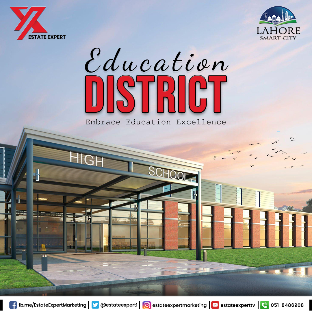 📣 Exciting News! Introducing the Education District at Lahore Smart City! 🎓🏢
 
#LahoreSmartCity #EducationDistrict #ShapingTheFuture #InnovationInEducation #SmartCityLiving